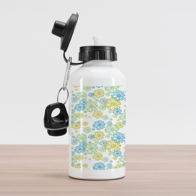 Ornate Flourish Pattern Aluminum Water Bottle