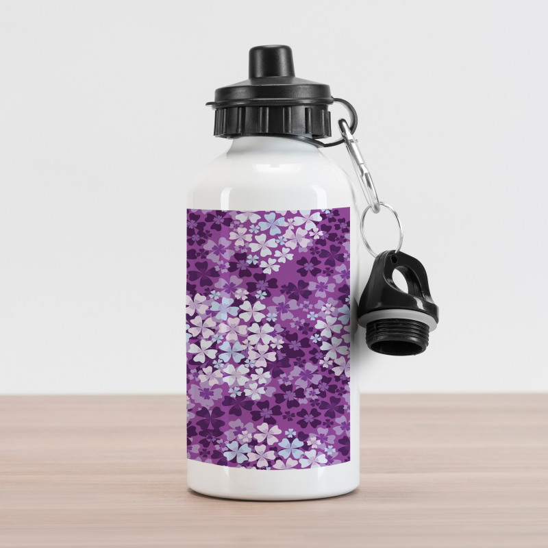 Hydrangea Lilacs Field Aluminum Water Bottle