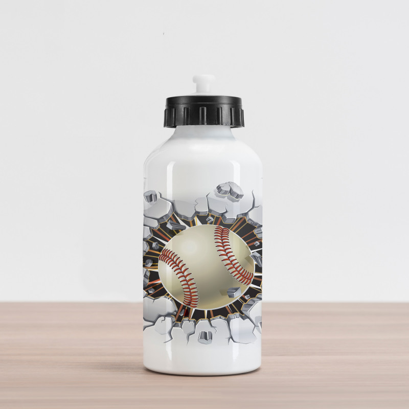 Baseball Wall Concrete Aluminum Water Bottle