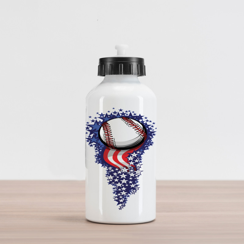 Stars Stripes Firework Aluminum Water Bottle