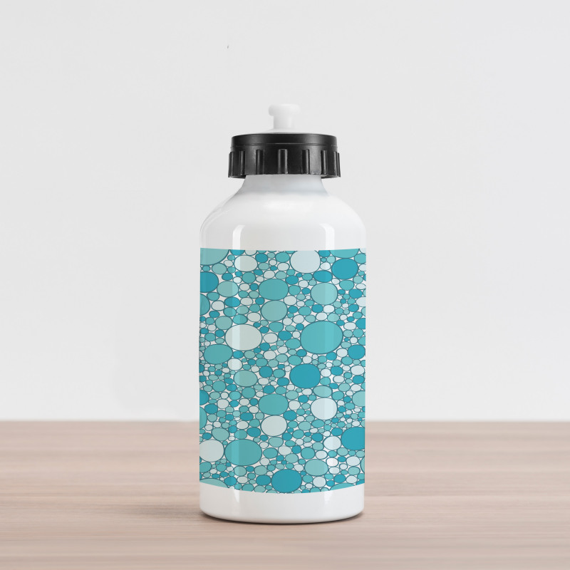 Modern Bubbles Pattern Aluminum Water Bottle