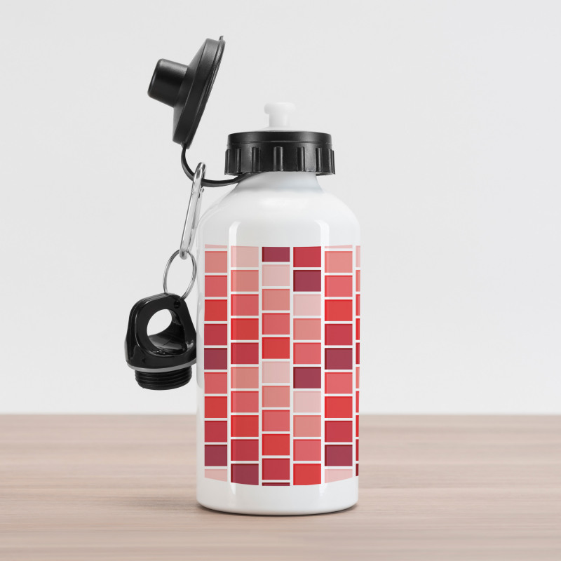 Tile Rectangle Square Aluminum Water Bottle