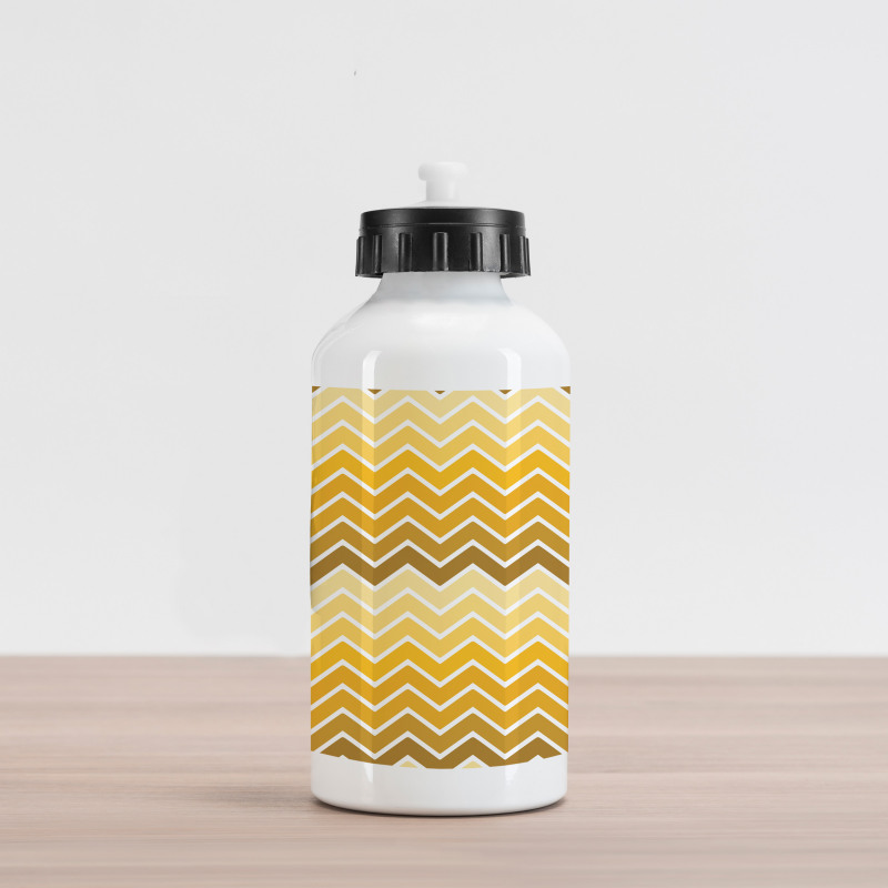 Chevron Zigzag Ombre Aluminum Water Bottle