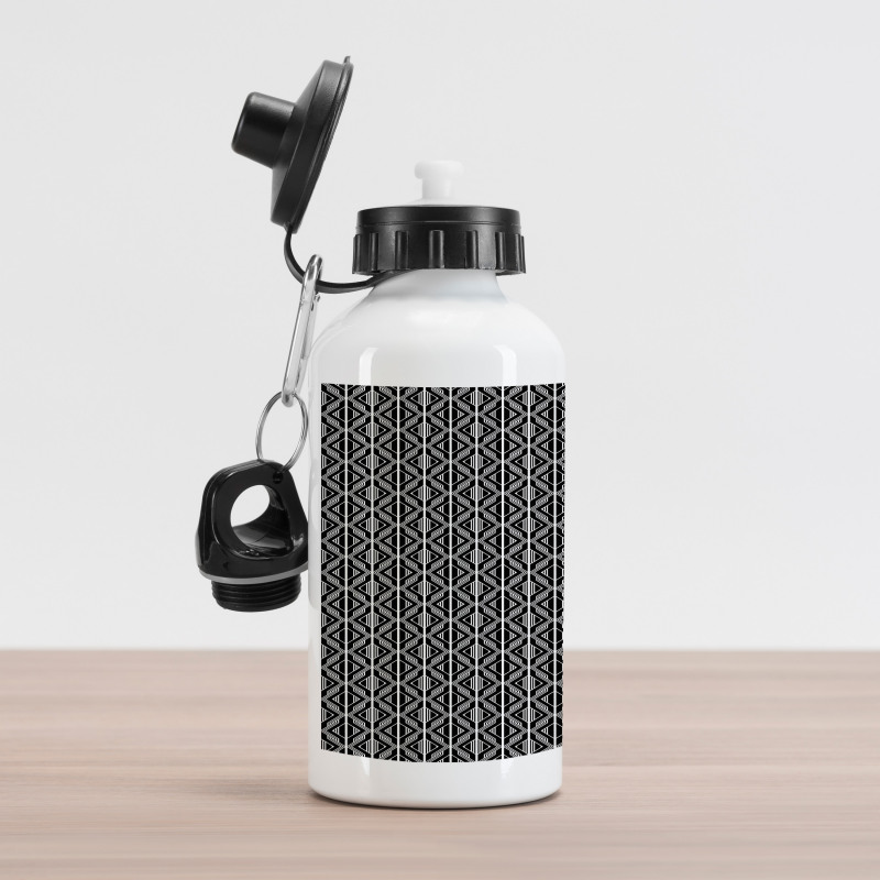 Lines and Zigzags Aluminum Water Bottle