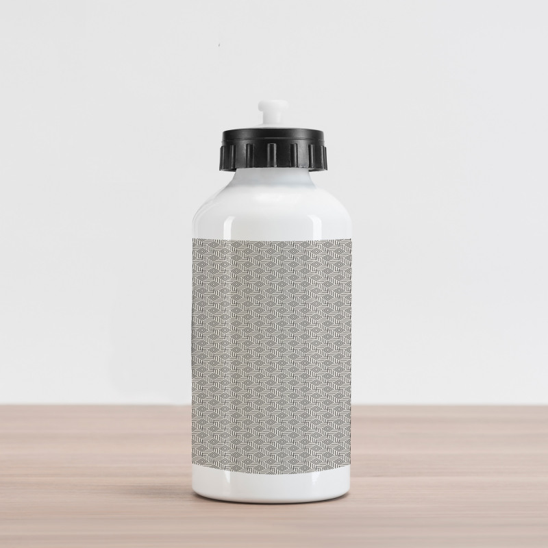 Abstract Art Grid Aluminum Water Bottle