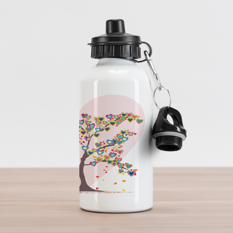 Tree with Leaves Floral Aluminum Water Bottle