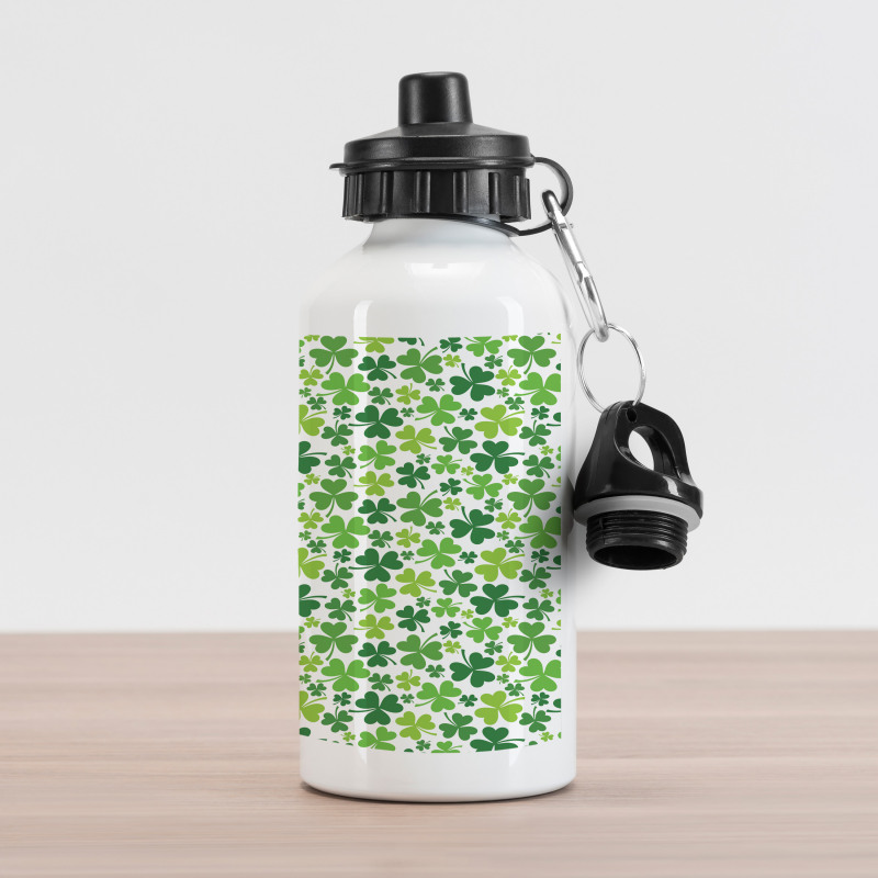 Irregular Shamrocks Pattern Aluminum Water Bottle