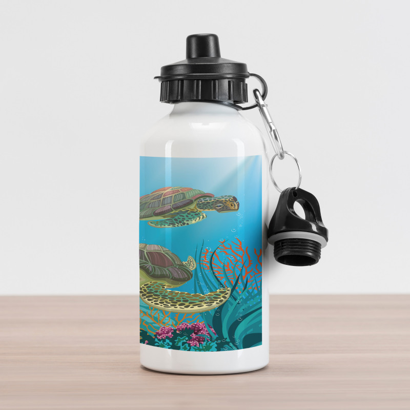 Sealife Turtles Aquatic Aluminum Water Bottle