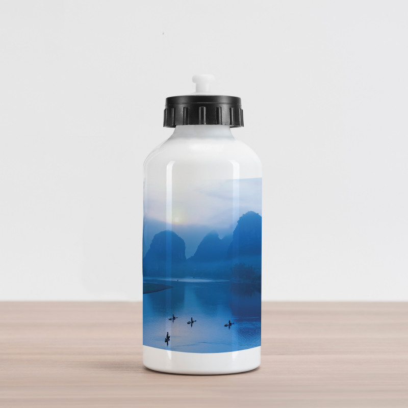 Sunrise Bamboo Raft China Aluminum Water Bottle