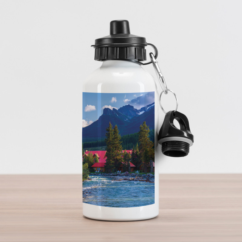 Lake Louise Banff Village Aluminum Water Bottle