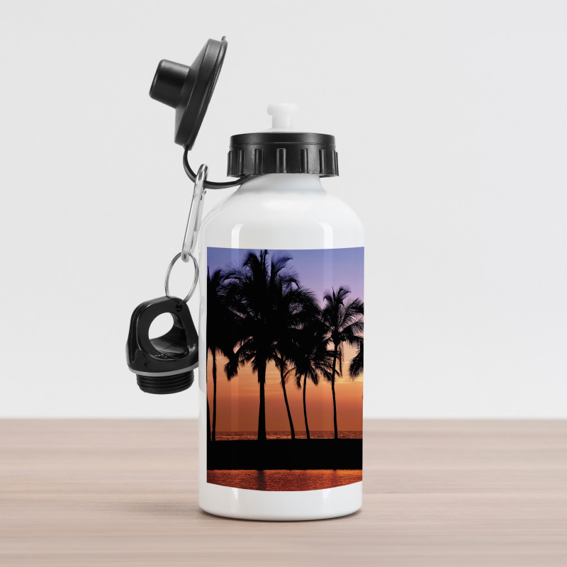 Sunset on Big Island Aluminum Water Bottle