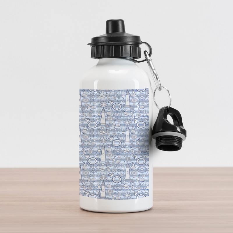 Nautical Ocean Fish Aluminum Water Bottle