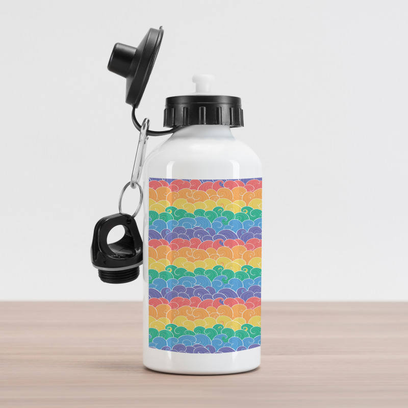 Cartoon Underwater Sea Aluminum Water Bottle