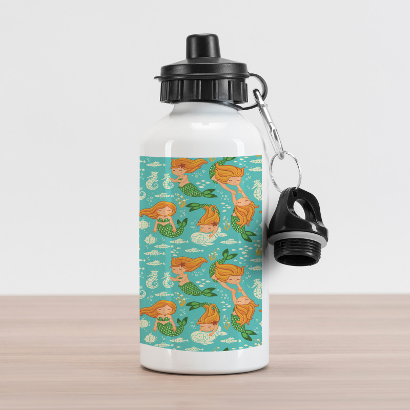 Cartoon Character Sea Aluminum Water Bottle