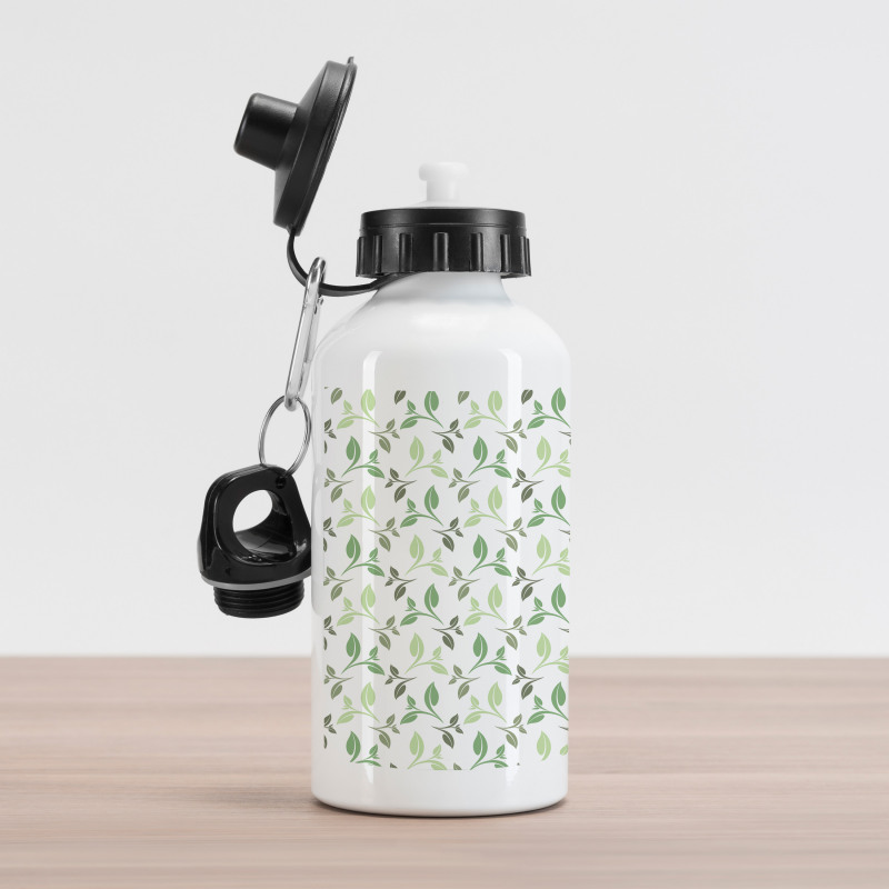 Tea Leaves Faded Colors Aluminum Water Bottle