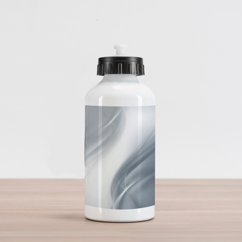 Monochromatic Abstract Aluminum Water Bottle