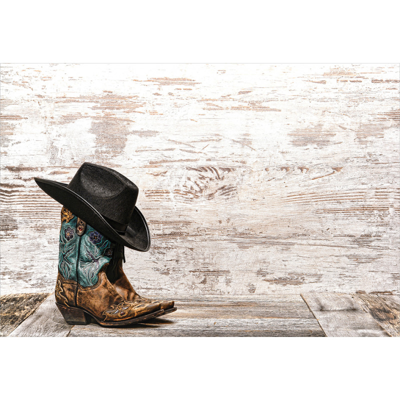 Rodeo Cowboy Grunge Hat Aluminum Water Bottle