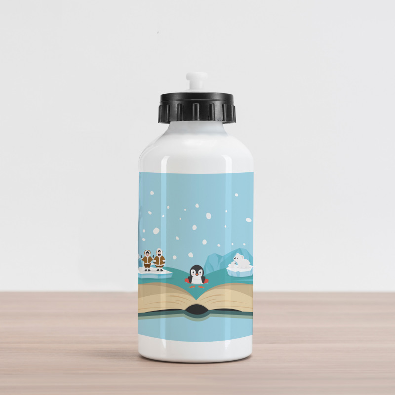 Iglo Eskimo Polar Bear Aluminum Water Bottle