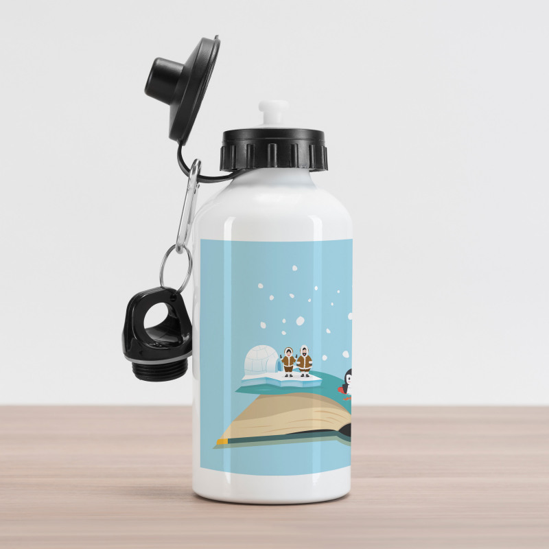 Iglo Eskimo Polar Bear Aluminum Water Bottle