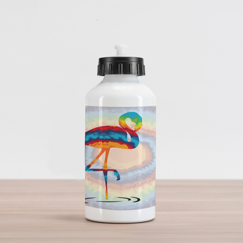 Rainbow Colored Birds Aluminum Water Bottle