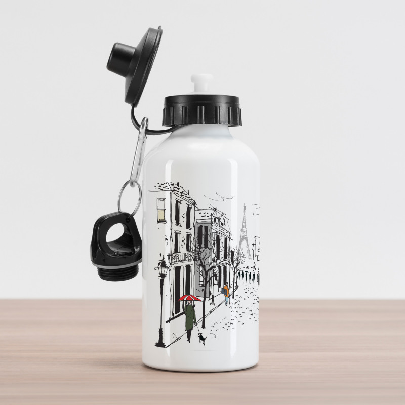 Paris Eiffel Tower Aluminum Water Bottle