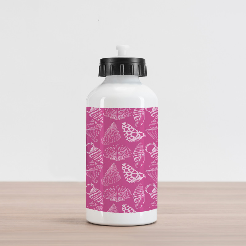 Rhythmic Dotted Shells Art Aluminum Water Bottle