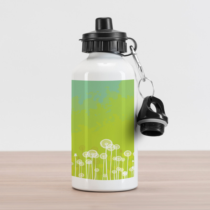 Wild Dandelion Blossoms Aluminum Water Bottle