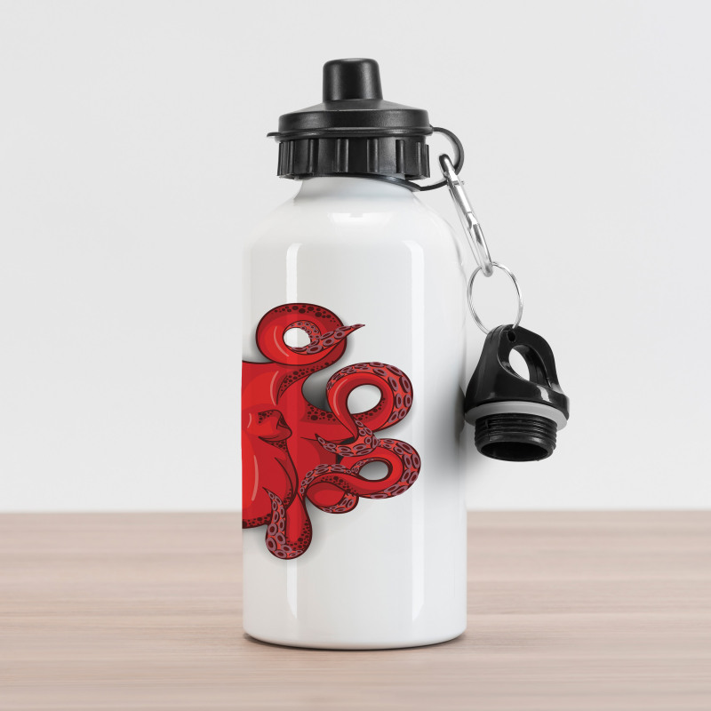 Octopus Animal Marine Aluminum Water Bottle