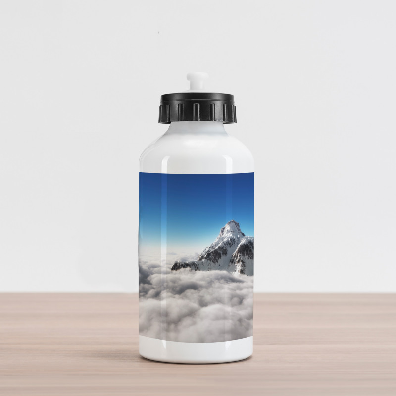 Mountain Sunny Sky Aluminum Water Bottle