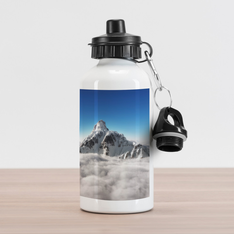 Mountain Sunny Sky Aluminum Water Bottle