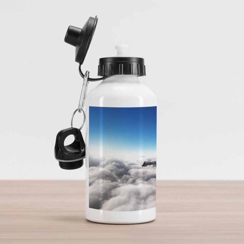 Mountain Sunny Sky Aluminum Water Bottle