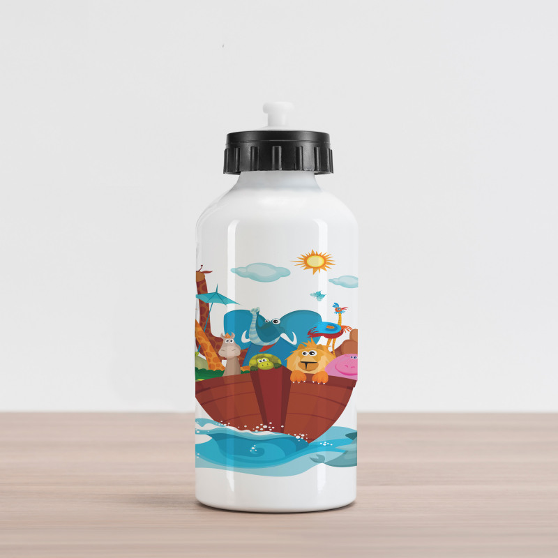 Old Ark with Animals Aluminum Water Bottle