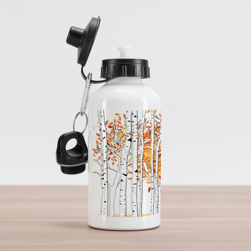 Trees Foliage Wilderness Aluminum Water Bottle