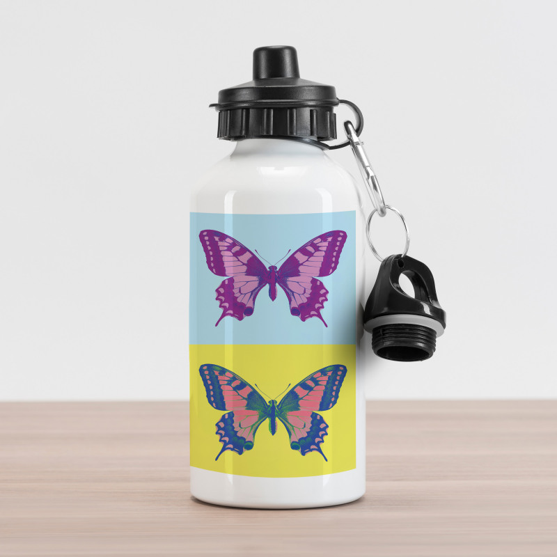 Pop Art Swallowtail Aluminum Water Bottle