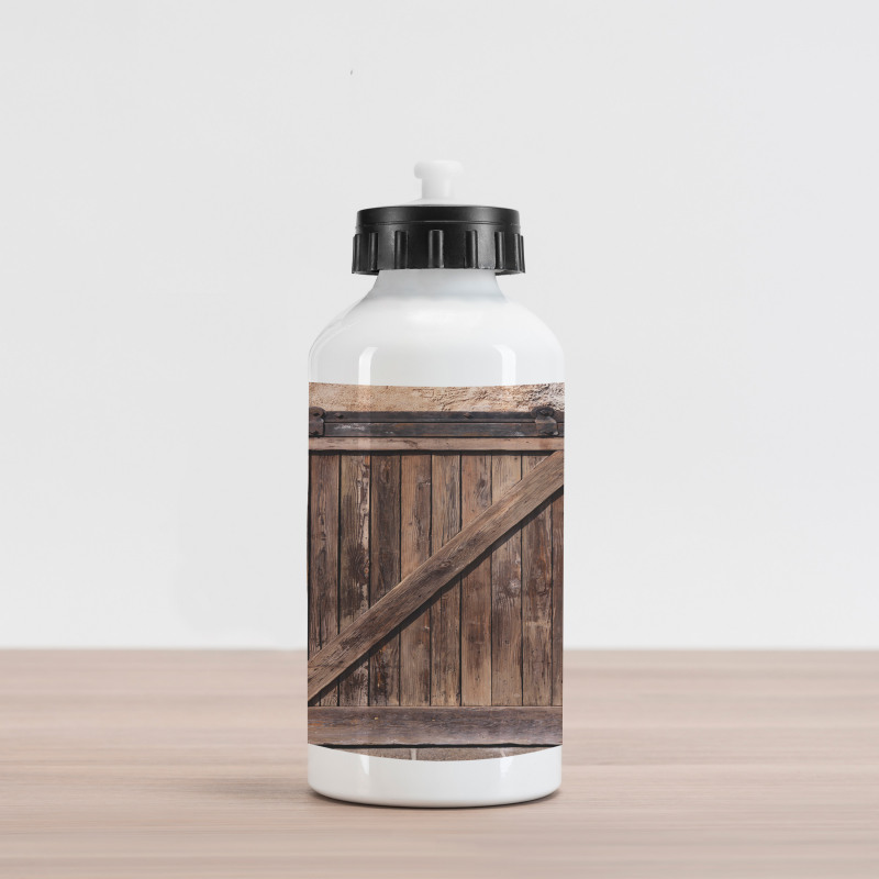 Aged Door Vintage Rural Aluminum Water Bottle