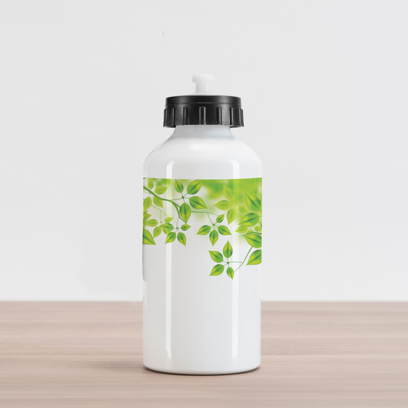 Leaves Spring Art Aluminum Water Bottle