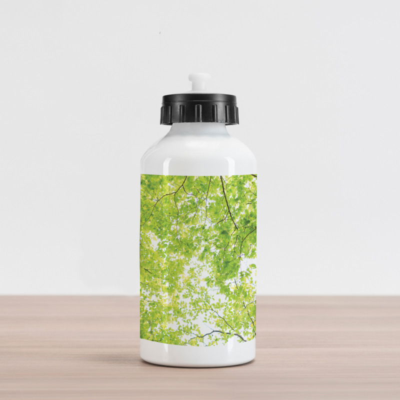 Nature Summertime Green Aluminum Water Bottle