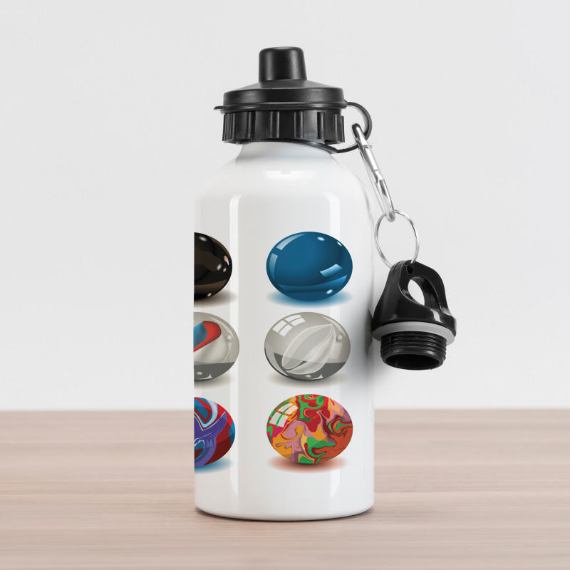 Marbles Bubble Artwork Aluminum Water Bottle