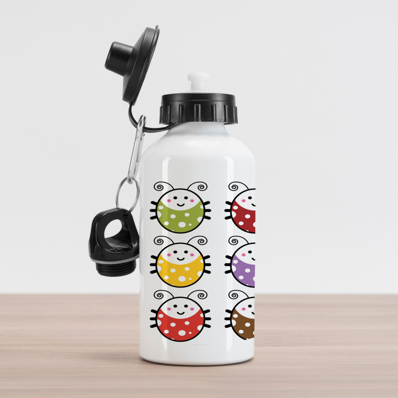 Smiling Ladybugs Set Aluminum Water Bottle