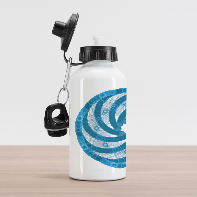 Abstract Fractal Aluminum Water Bottle