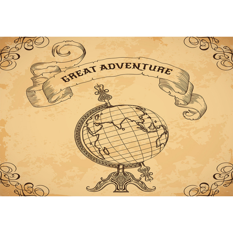 Adventure Words Aluminum Water Bottle