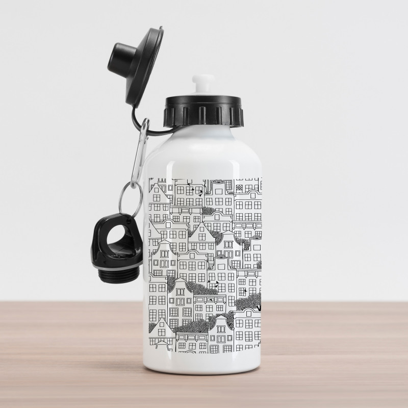 European Houses Urban Aluminum Water Bottle