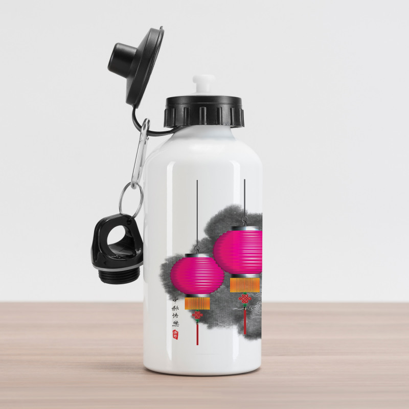 Mid Autumn Festival Art Aluminum Water Bottle