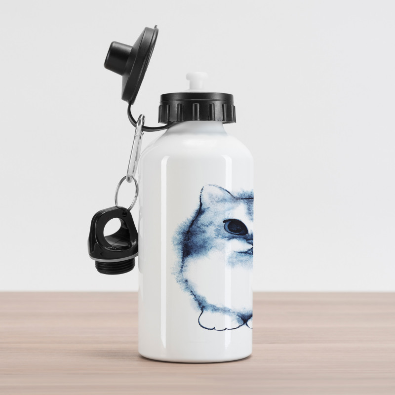Cat Kitty Kids Design Aluminum Water Bottle
