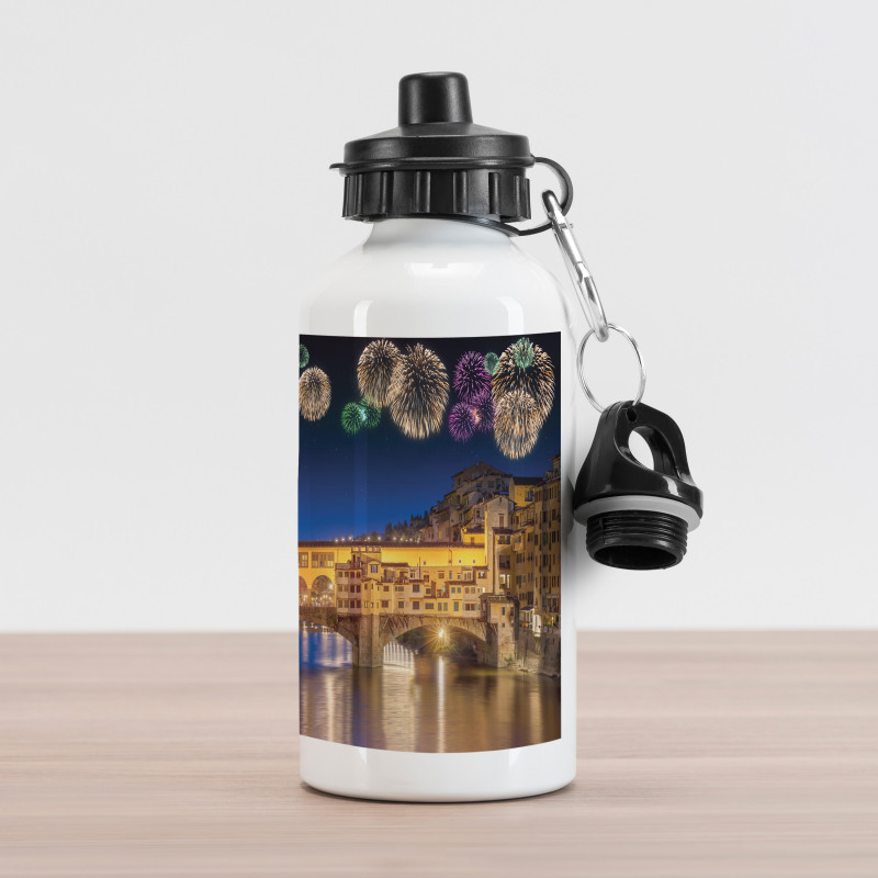 Night Panoramic View Aluminum Water Bottle