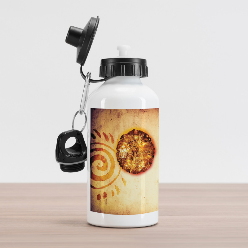 Brown Tribe Art Aluminum Water Bottle