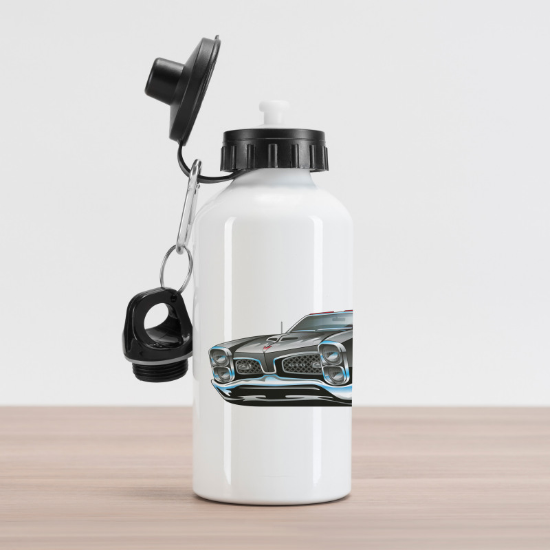 Nostalgic Sports Car Aluminum Water Bottle