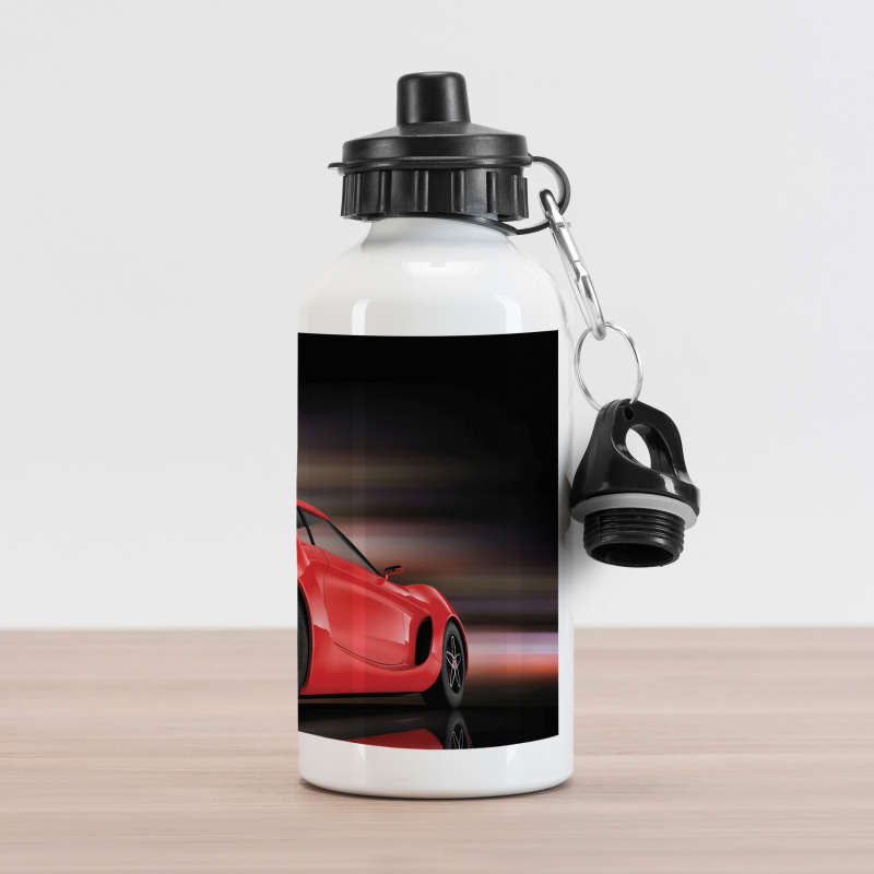 Futuristic Red Sports Aluminum Water Bottle