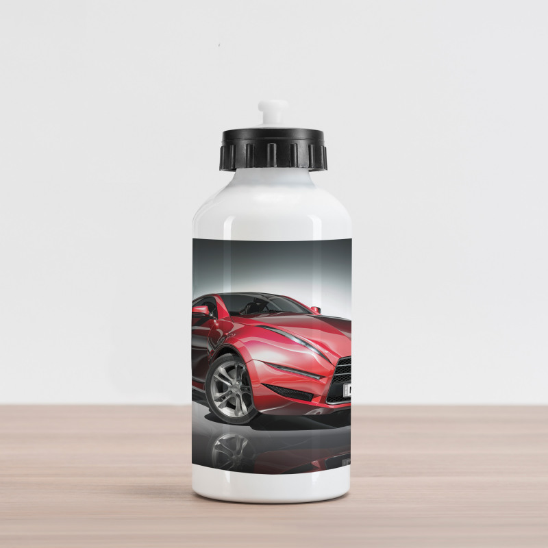 Red Fast Sports Racing Men Aluminum Water Bottle