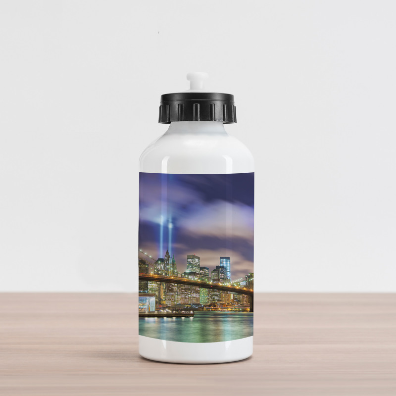 Manhattan Skyline USA Aluminum Water Bottle